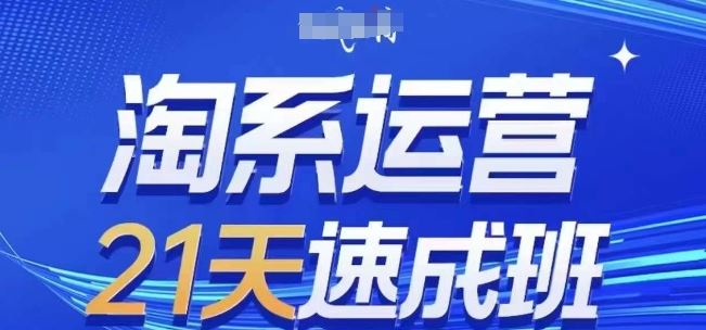 淘系运营21天速成班(更新24年7月)，0基础轻松搞定淘系运营，不做假把式-轻创淘金网